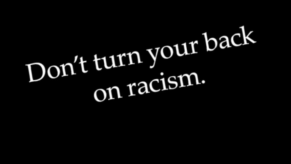 « Ne tourne pas le dos au racisme », extrait d’un clip Nike en 2020. © @Nike