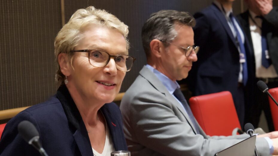 Elise Lucet à l'Assemblée nationale, le 10 février 2026 @Jean Bexon