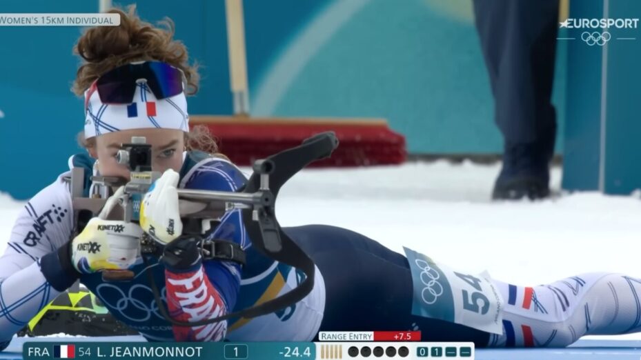 Lou Jeanmonnot (capture d'écran YT Eurosport france)