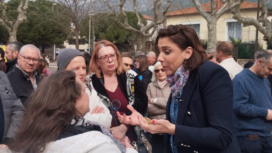 Laure Lavalette en réunion publique, le 7 mars ©Yves-Marie Sévillia