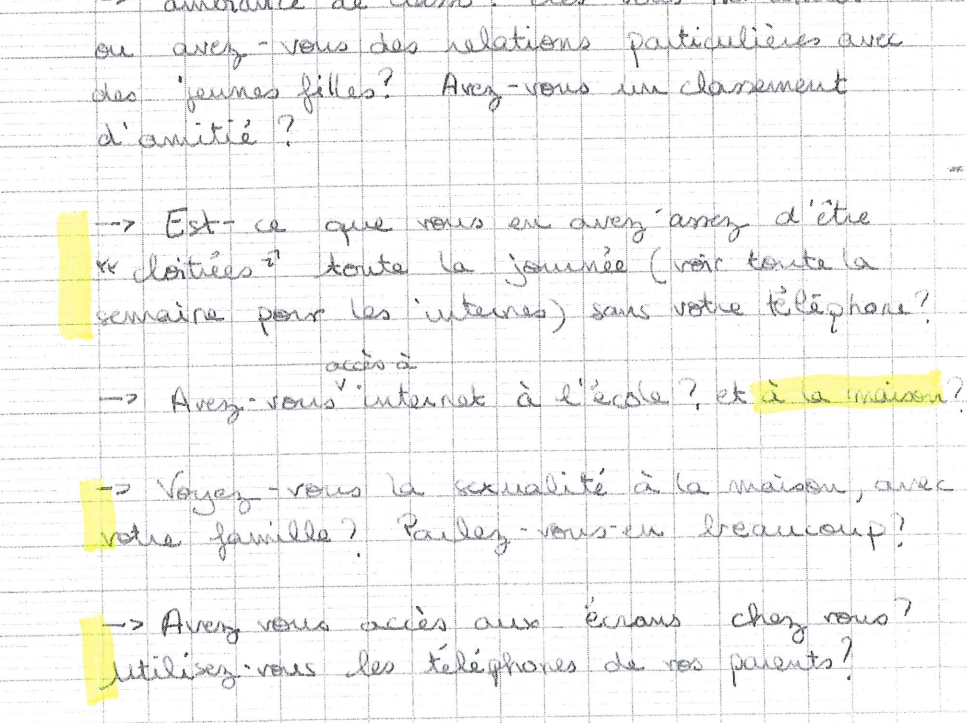 verbatims Fondation pour l'école