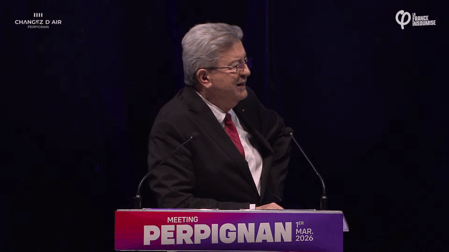 Jean-Luc Mélenchon à Perpignan
