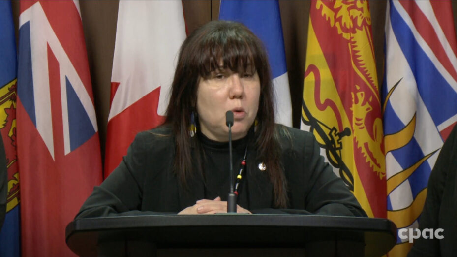 La députée canadienne Leah Gazan. Capture d'écran © CPAC