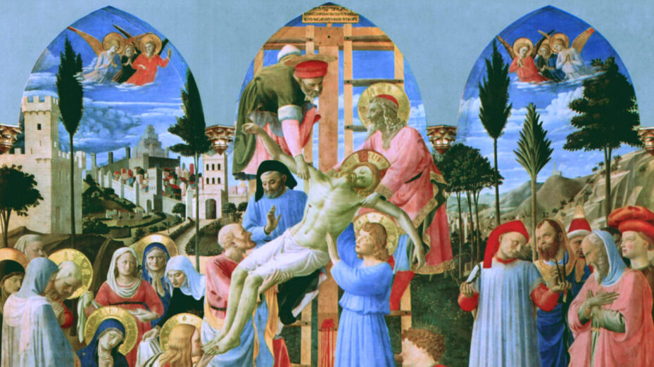 Descente de Croix, par Fra Angelico, vers 1440, Museo di San Marco, Florence - Domaine public, https://commons.wikimedia.org/w/index.php?curid=147544