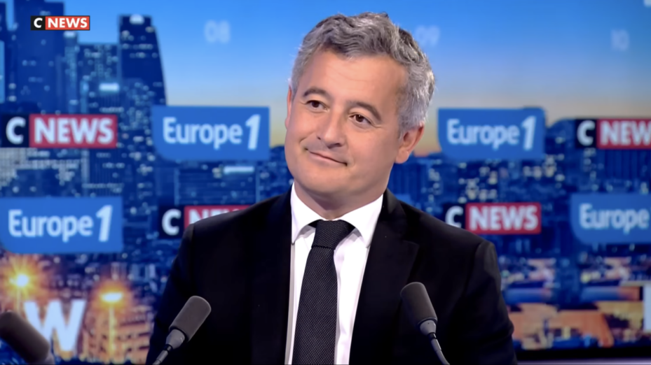 G DARMANIN CNEWS Capture d'écran CNews.