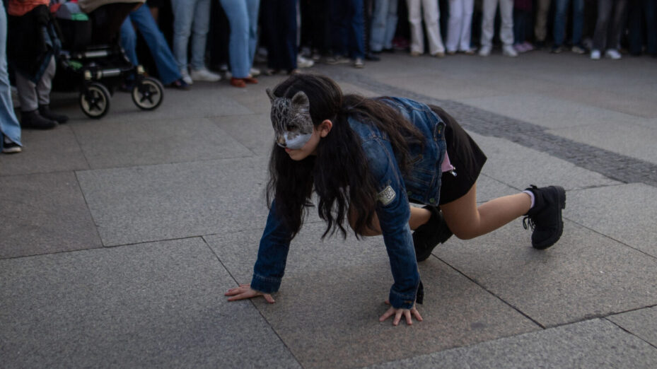 Un rassemblement de thérians a eu lieu à Madrid le 21 février 2026. (Photo by David Canales / NurPhoto via AFP)