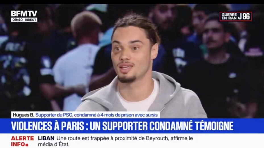 HUGUES B. Copie écran @BFMTV