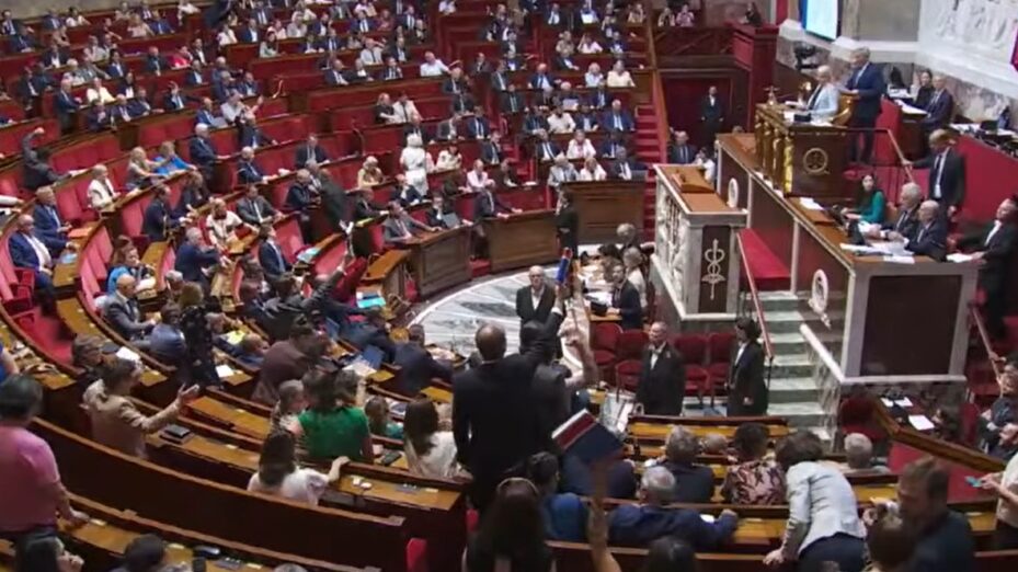 Capture d'écran YT Assemblée nationale