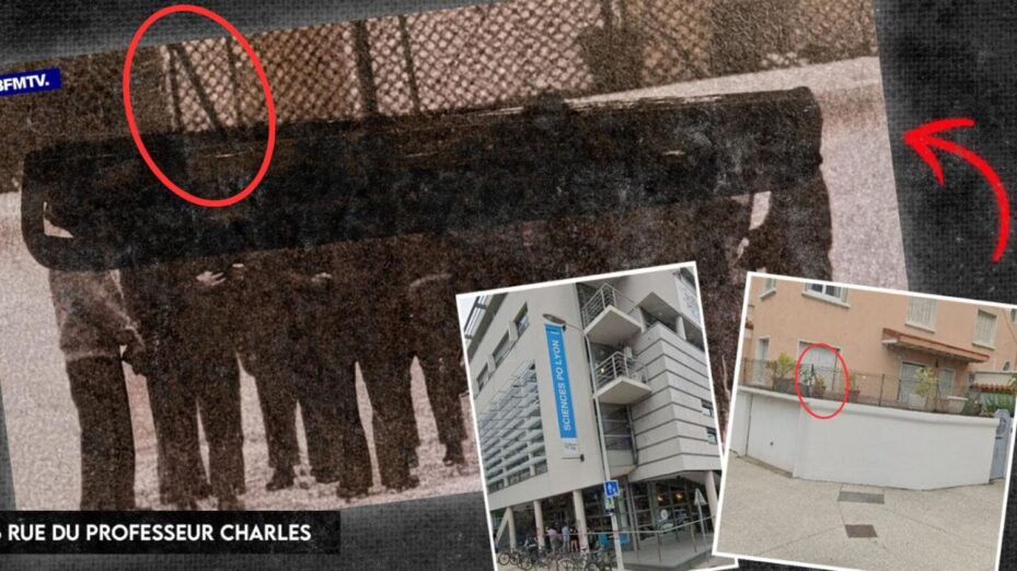 Le groupe des meurtriers de Quentin devant Sciences Po avant les faits