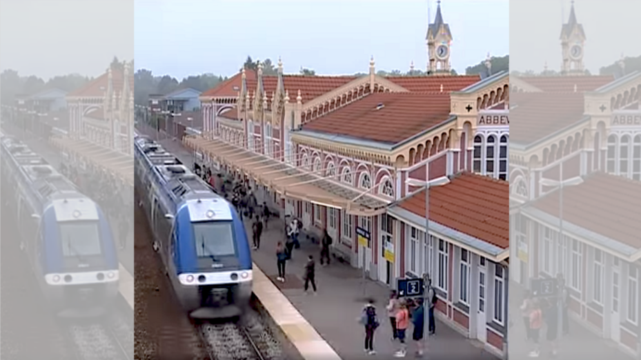 La gare SNCF d'Abbeville. Capture d'écran France 3 Picardie.