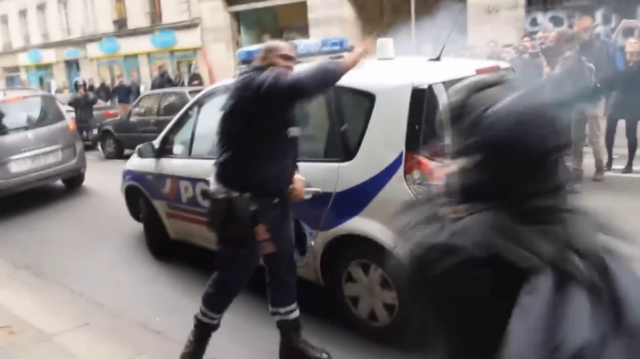 Antonin Bernanos agresse un policier le 18 mai 2016