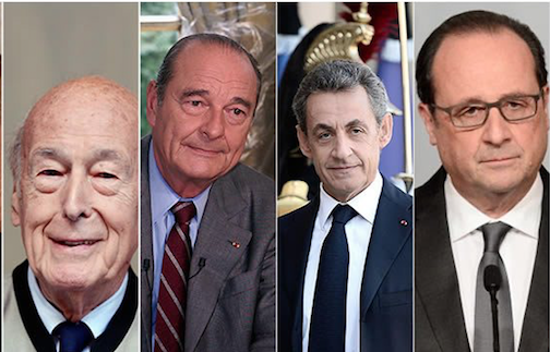 Giscard Chirac Hollande Sarko